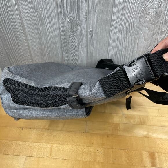 SKIP HOP Messenger Diaper Bag Heather Gray 14.5 x 13 - Picture 13 of 15